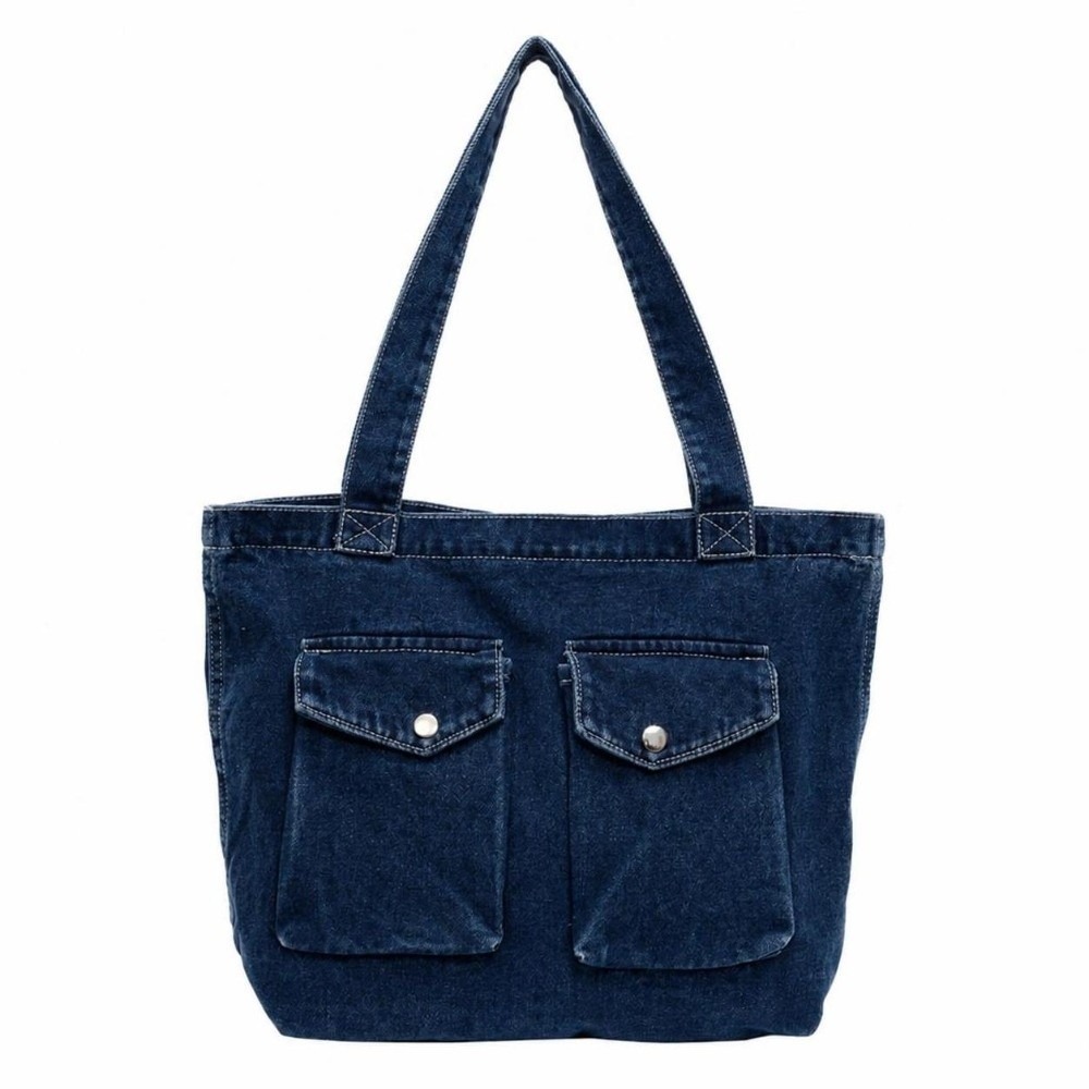 Shoulder Bag Structured - Large Capacity Denim Shoulder Bags Sturdy