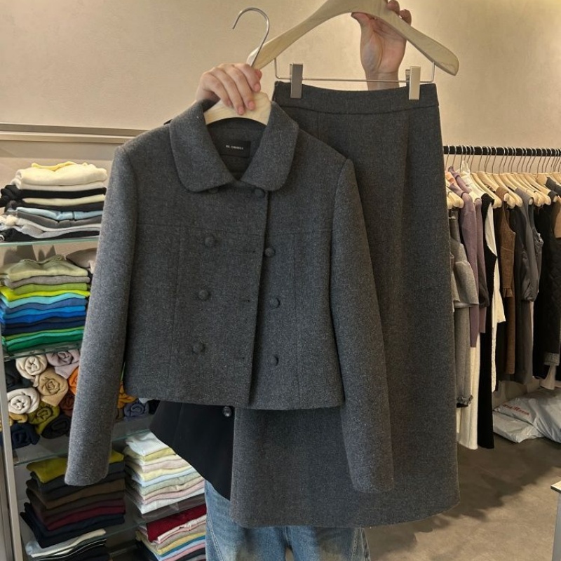 Pencil Skirt Midi - 2025 New Korean-Style Winter Premium Wool