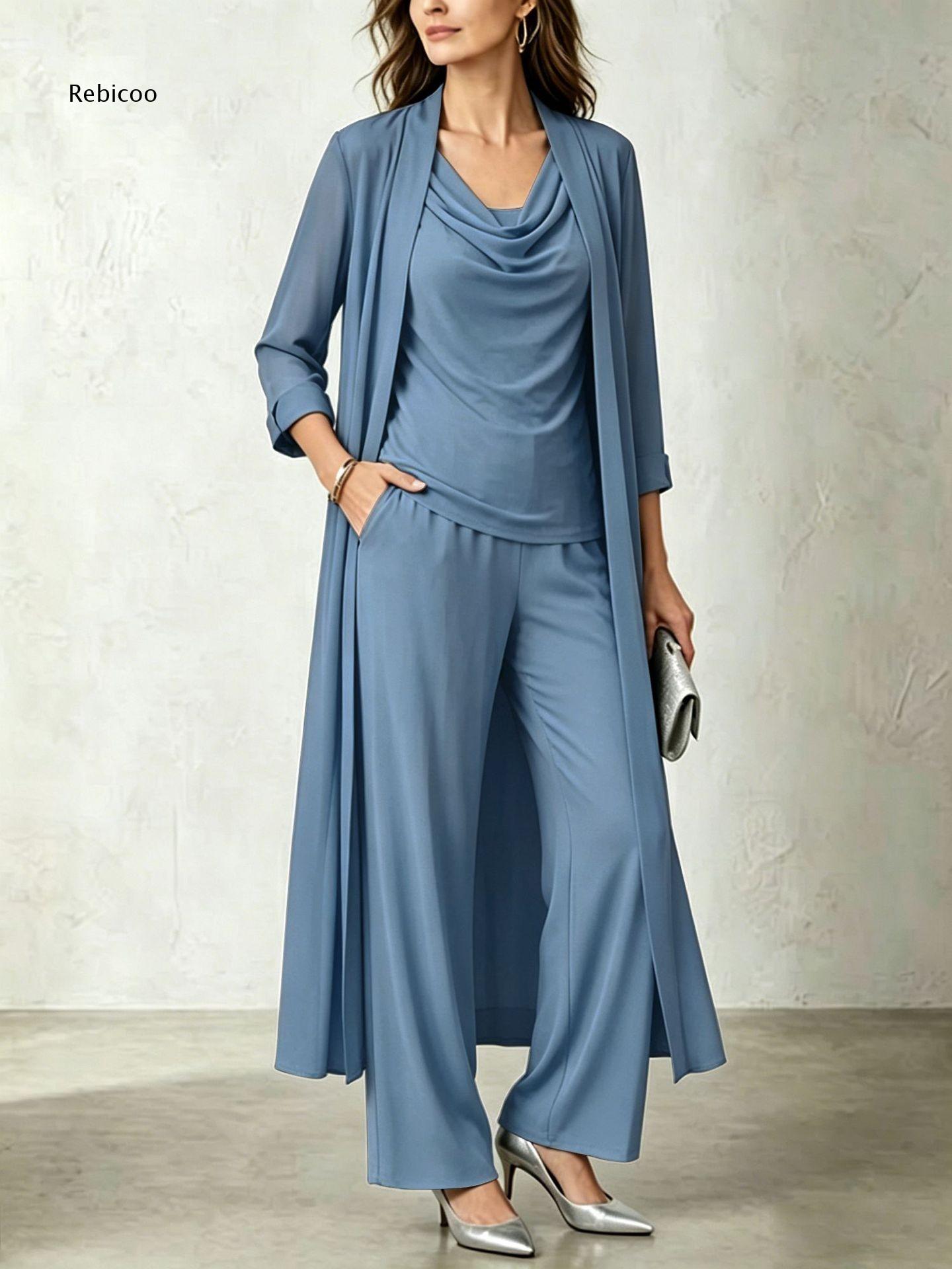 Women'S Formal Wear Cardigan - Women Three Piece Outfit Set Cowl