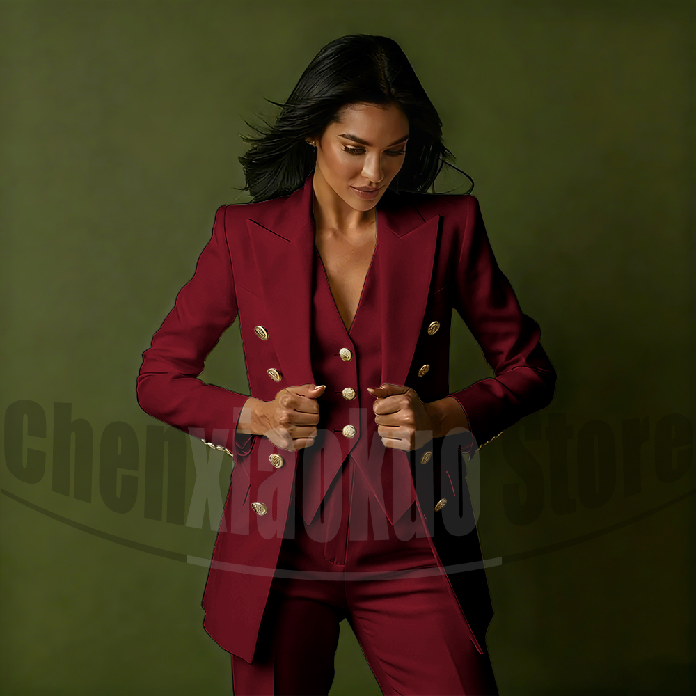 Women's Double Breasted Three  - đánh giá và giá Women Formal Wear Vest