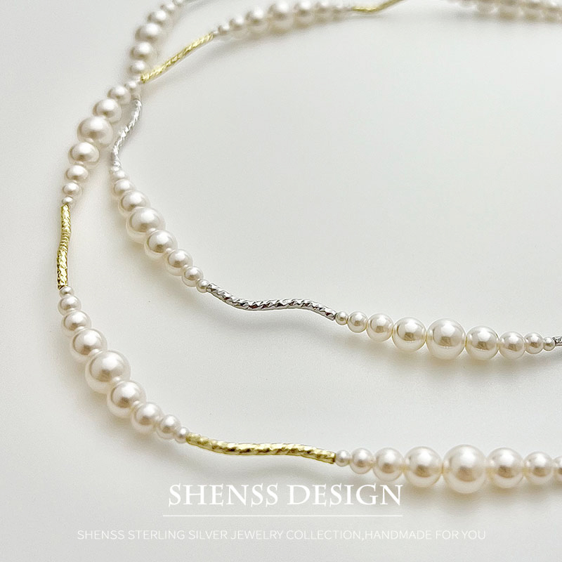 Imitation Pearl Short Necklace - đánh giá và giá Pearl Necklace Set