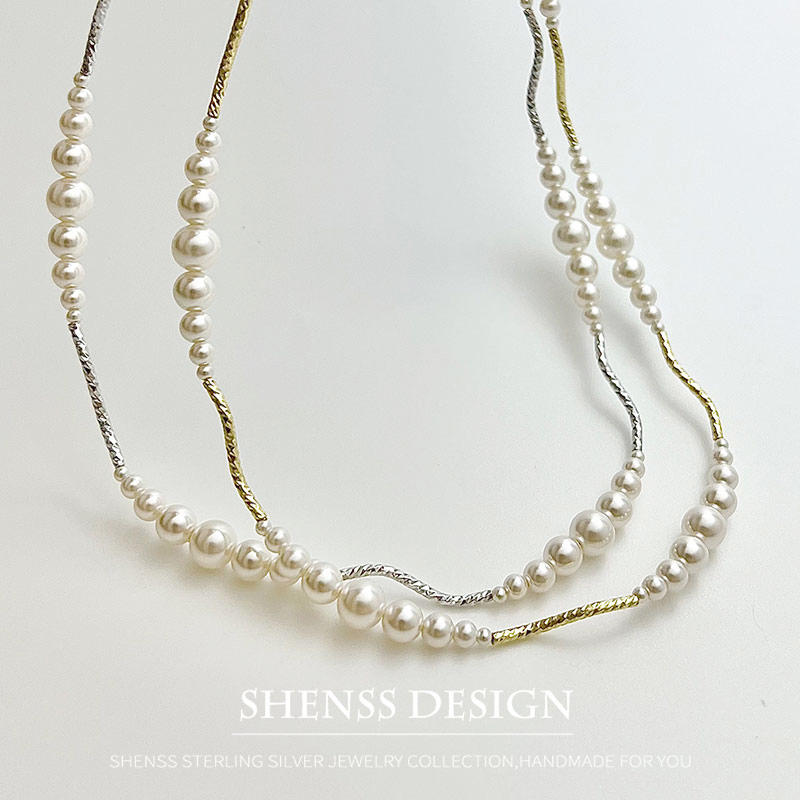 Imitation Pearl Short Necklace - đánh giá và giá Pearl Necklace Set