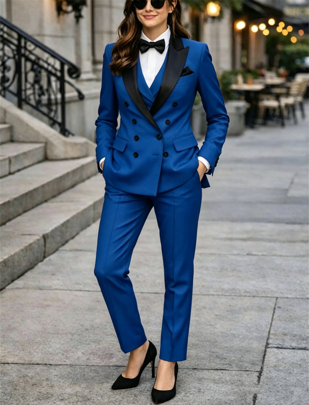 Double Breasted Women's Suits  - đánh giá và giá Women Formal Wear Vest