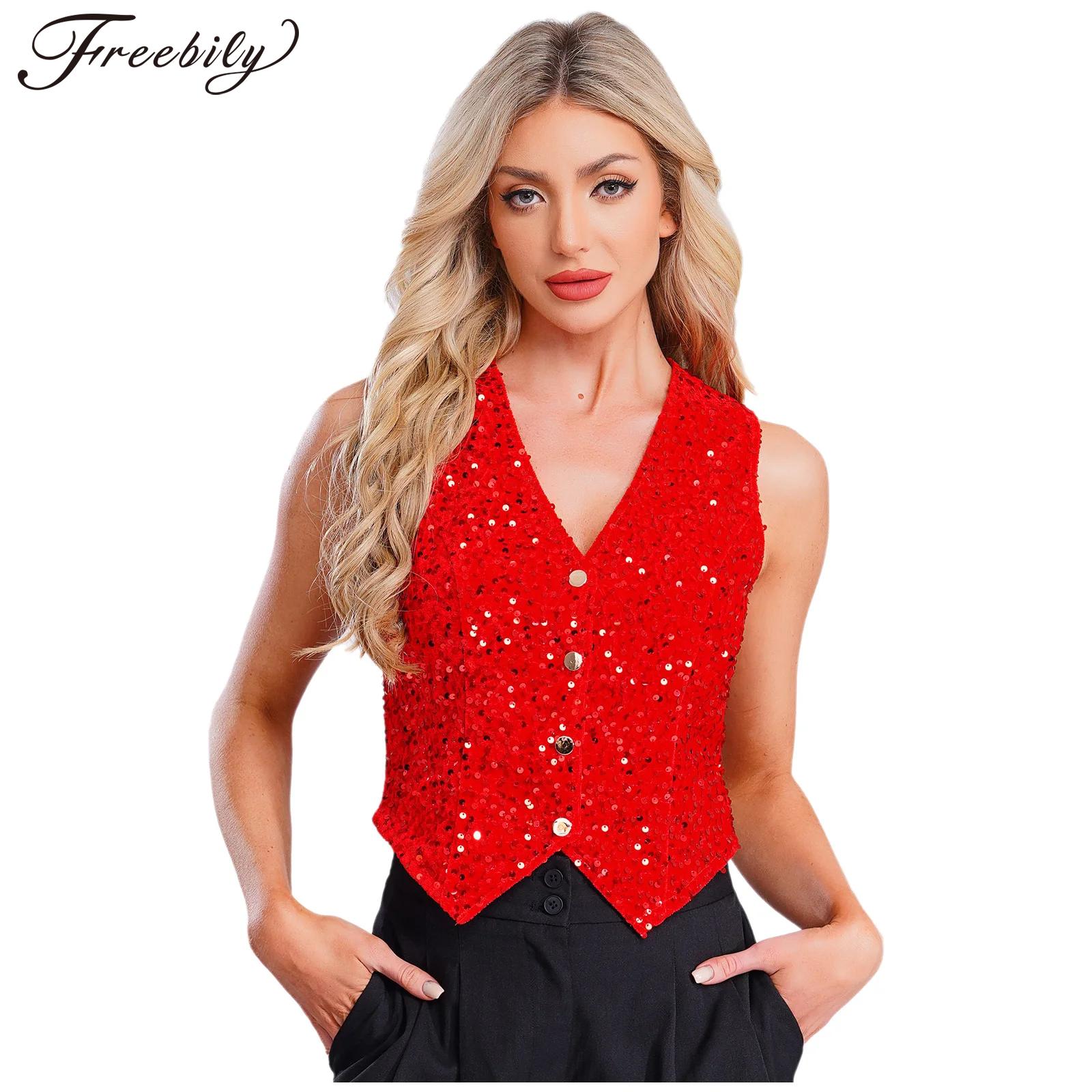 Women Shiny Sequins Vest Chris - đánh giá và giá Women Formal Wear Vest