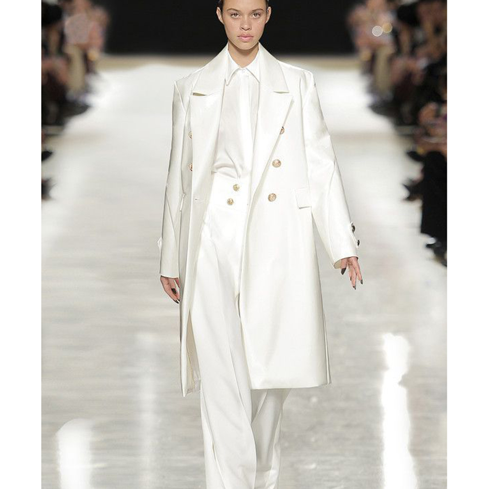 Luxurious Satin White Women's  - đánh giá và giá Trench Coat Formal