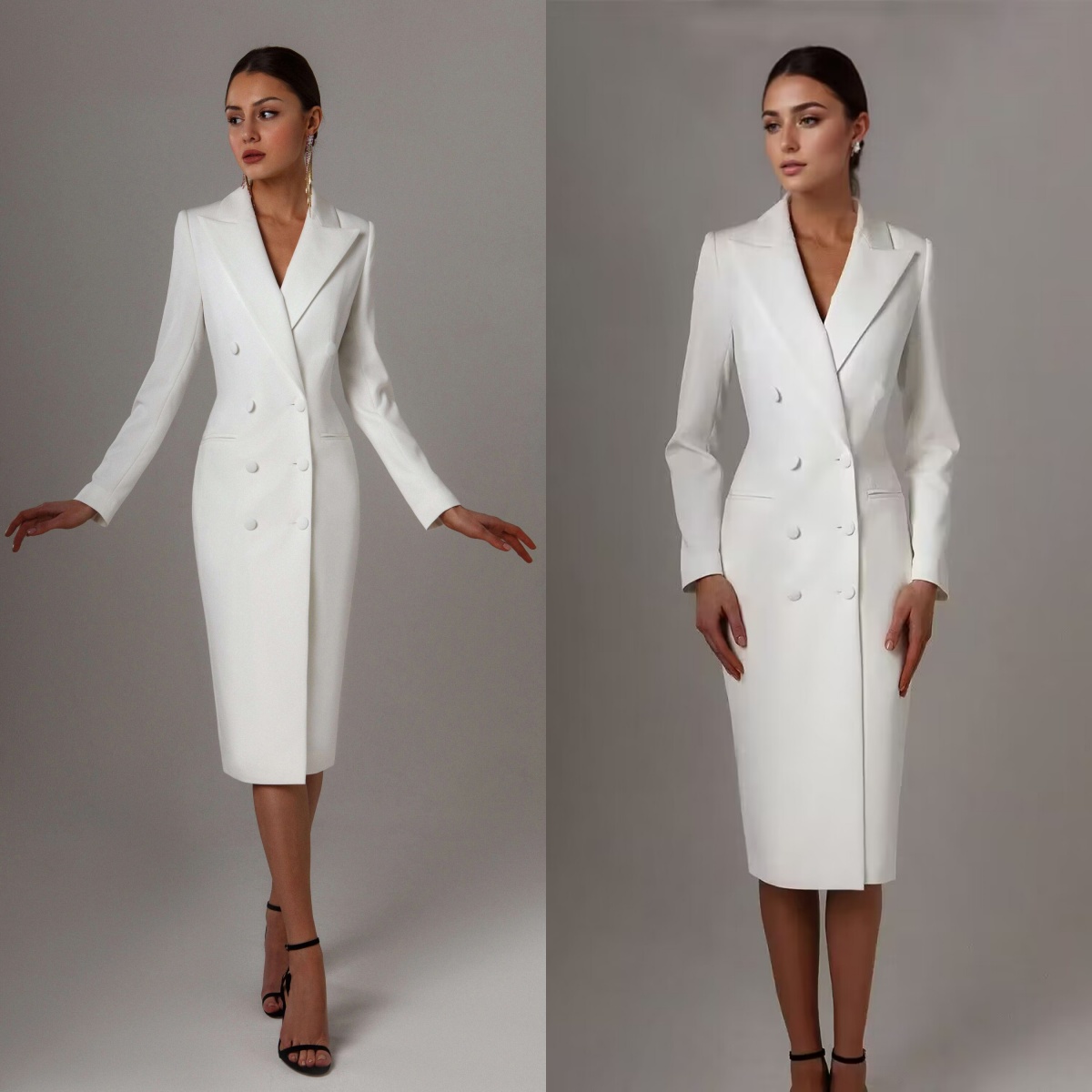 Trắng Đôi Áo Khoác Dài Phù Hợp - đánh giá và giá Women Formal Wear M&S