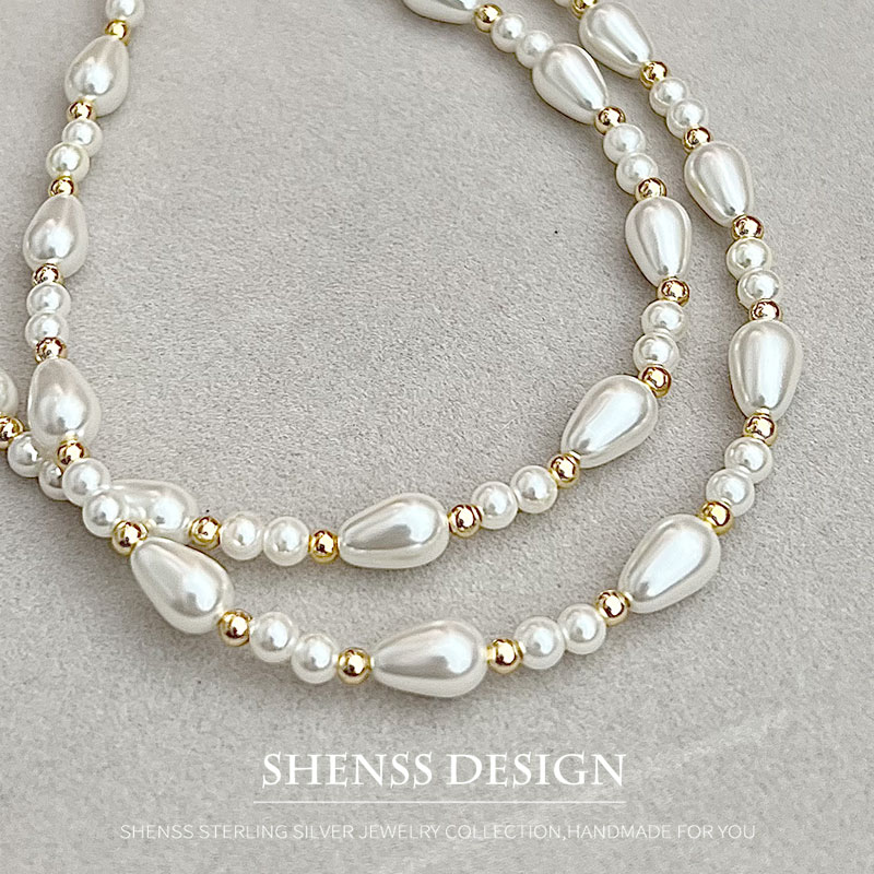 Elegant Imitation Pearl Water  - đánh giá và giá Pearl Necklace Set