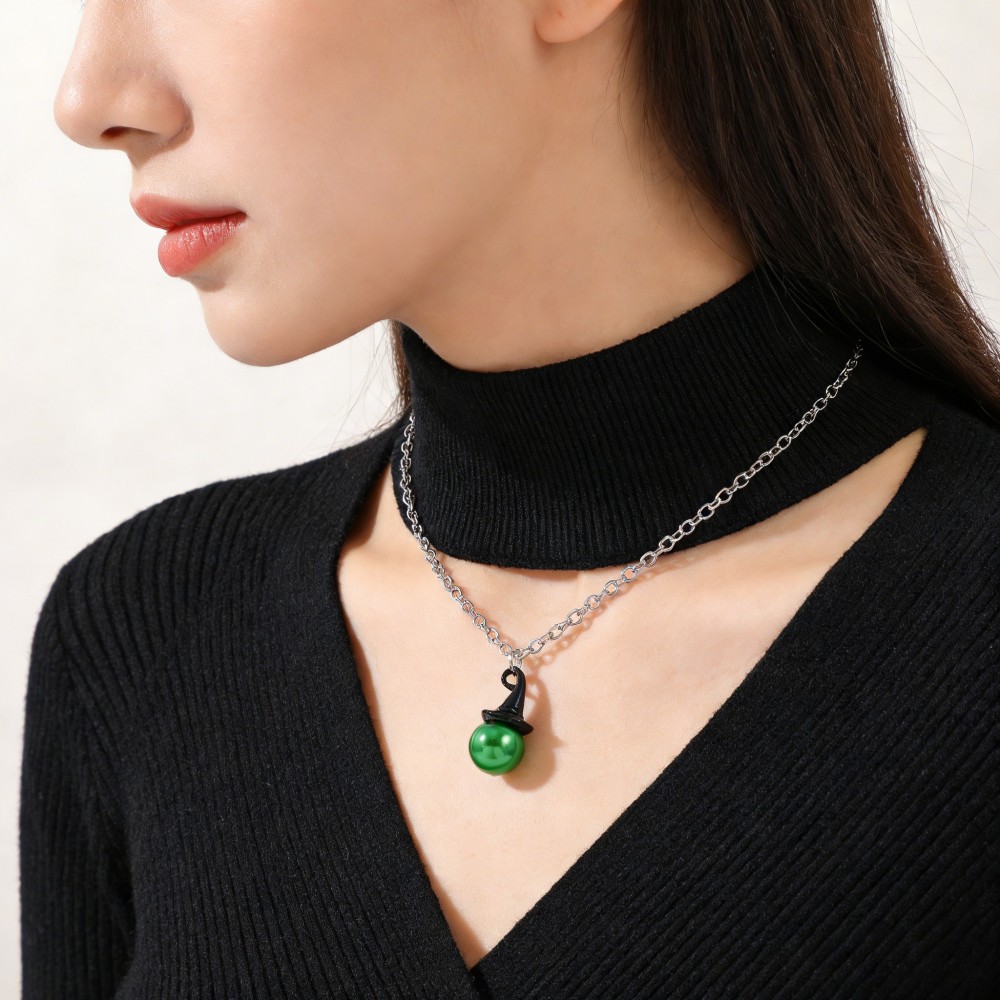 Wicked Inspired Witch Hat & Cr - đánh giá và giá Pearl Necklace Set