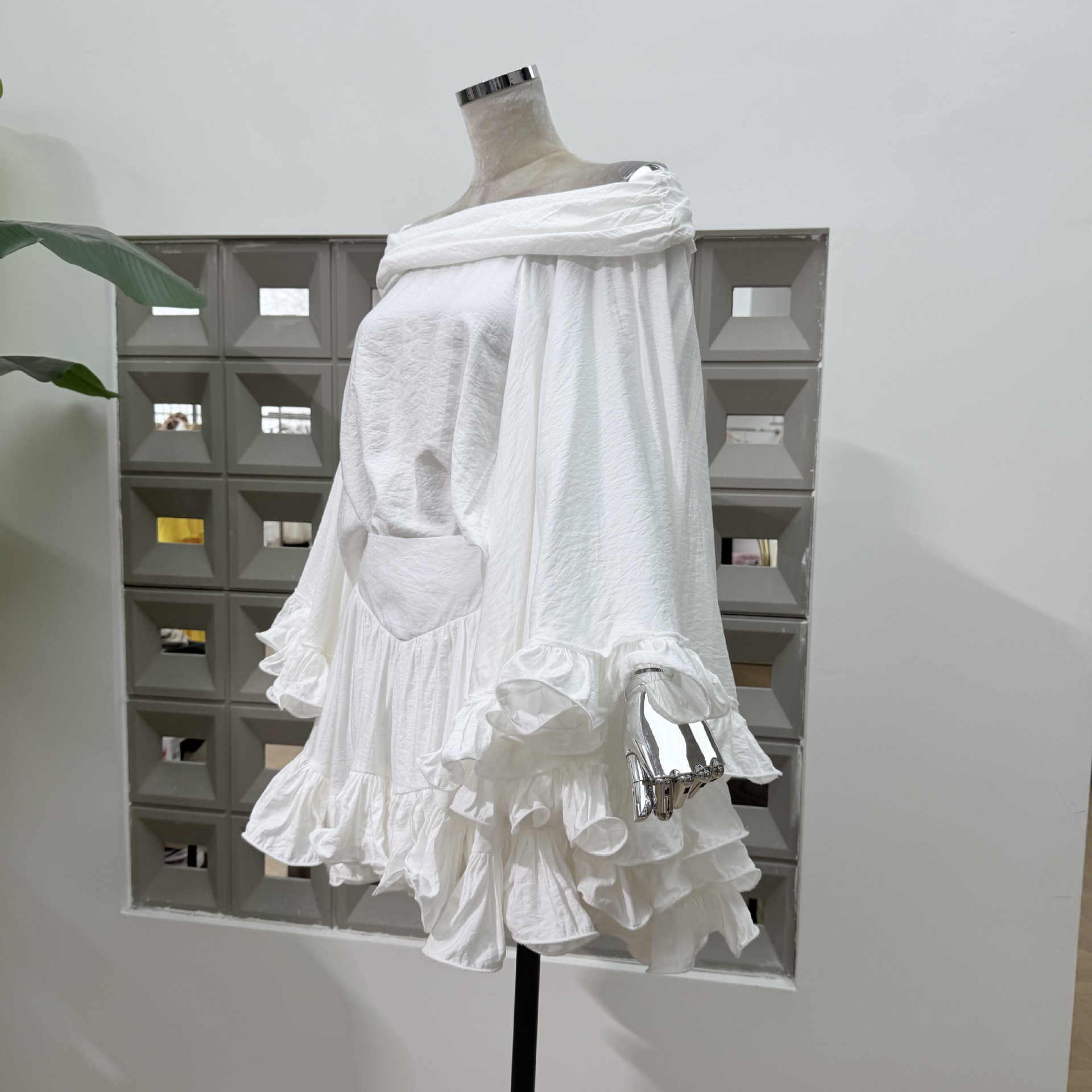 Summer Solid Color Ruffled Loo - đánh giá và giá Pencil Skirt Midi