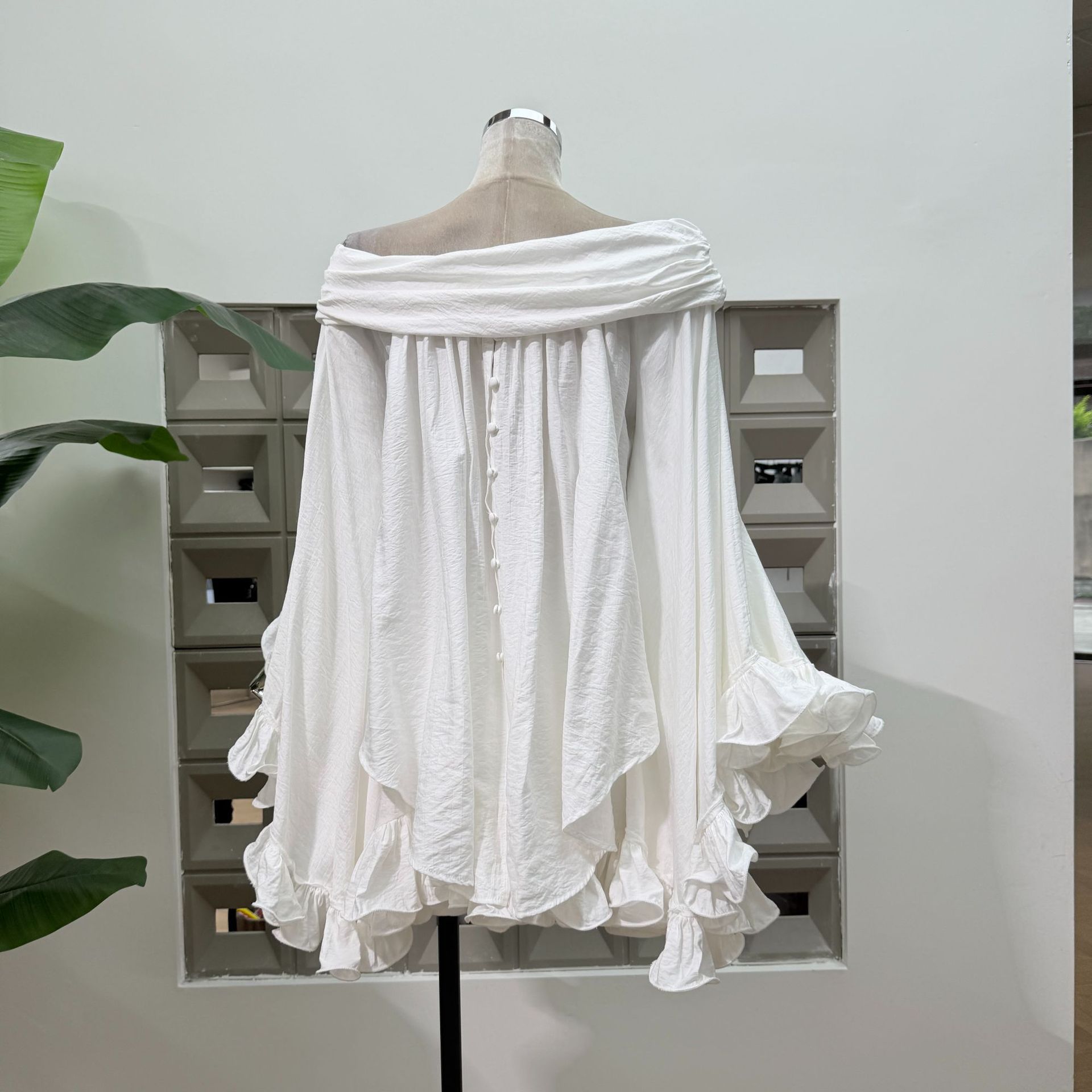 Summer Solid Color Ruffled Loo - đánh giá và giá Pencil Skirt Midi
