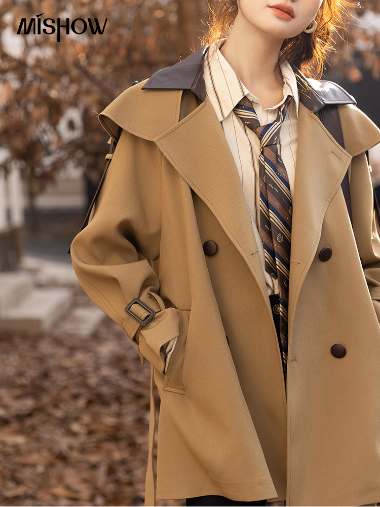 MISHOW Hào Áo Khoác Nữ Thu Đôn - đánh giá và giá Trench Coat Formal