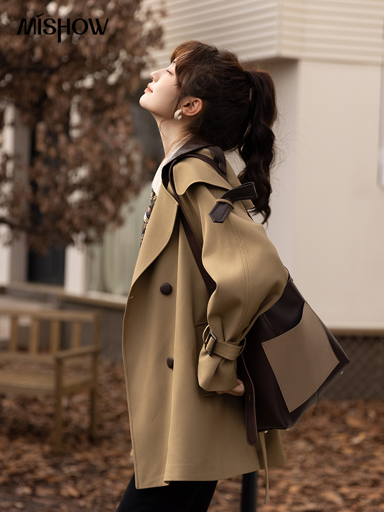MISHOW Hào Áo Khoác Nữ Thu Đôn - đánh giá và giá Trench Coat Formal