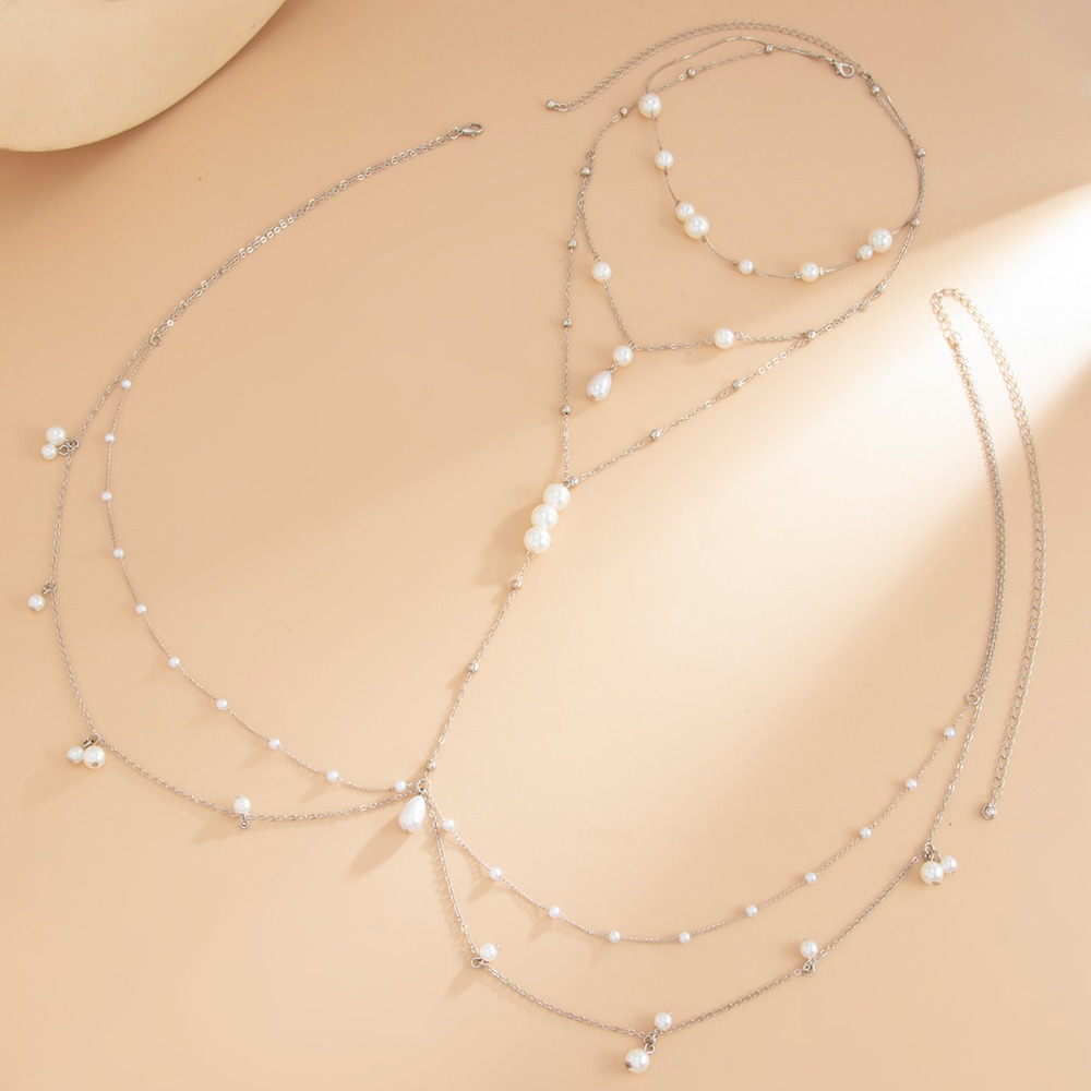Multi Layer Imitation Pearl Ne - đánh giá và giá Pearl Necklace Set