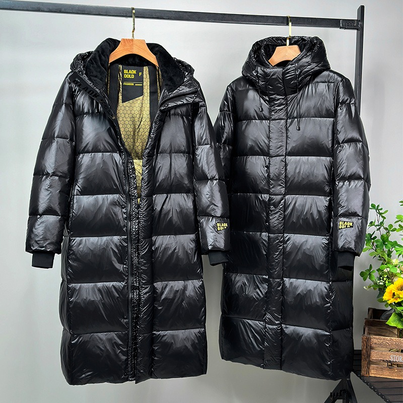 Winter Black Hooded Down Jacke - đánh giá và giá Trench Coat Formal