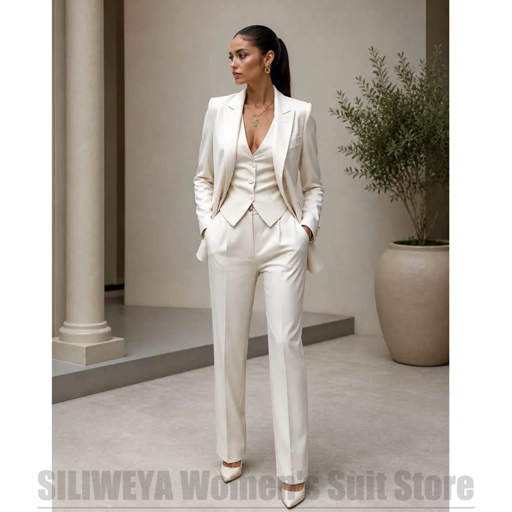 Women 3 Piece Suit Set Blazer  - đánh giá và giá Women Formal Wear Vest